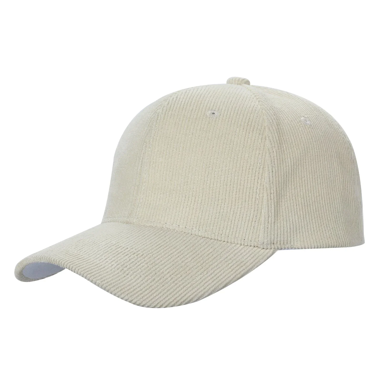 6 Panel Corduroy Solid Buckle Hat - Image 7