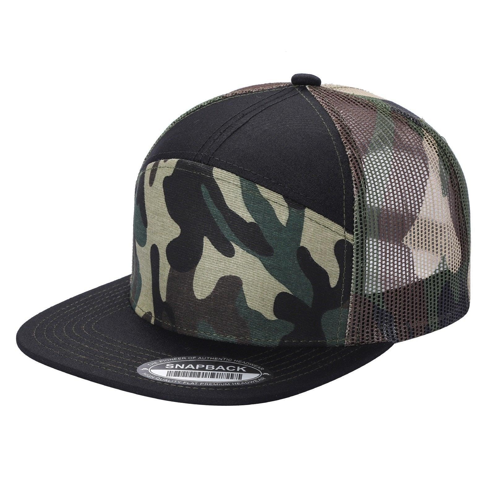 7FTM - 7 Panel Flat Bill Trucker Cap - Image 46