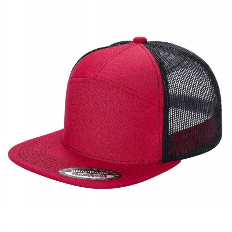 7FTM - 7 Panel Flat Bill Trucker Cap - Image 62
