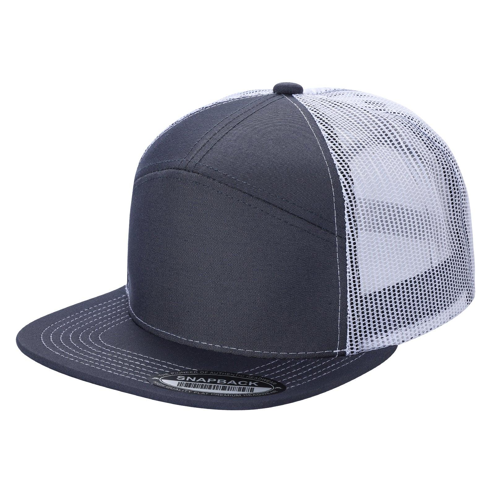 7FTM - 7 Panel Flat Bill Trucker Cap - Image 70